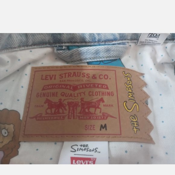 Levi's trucker jacket Collab with Simpsons - Picture 4 of 5